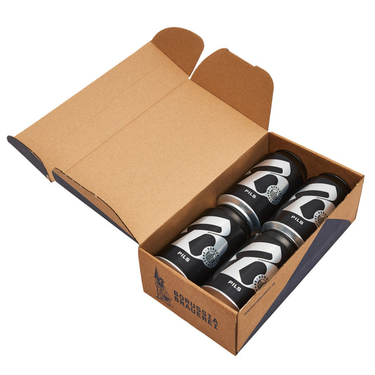 Geschenkbox 4 x 0,33l Pils in der Dose